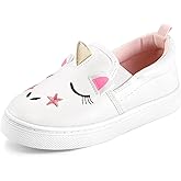 K KomForme Toddler Sneakers for Girls Boys Slip On Canvas Walking Shoes