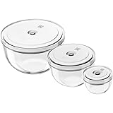ZWILLING Fresh & Save BOWLS 3-pc Vacuum Glass Bowl