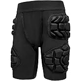 STONEKISS Football Girdle for Youth Kids, 5-Pads Padded Compression Shorts with HIPS, Thigh & Tailbone Padding