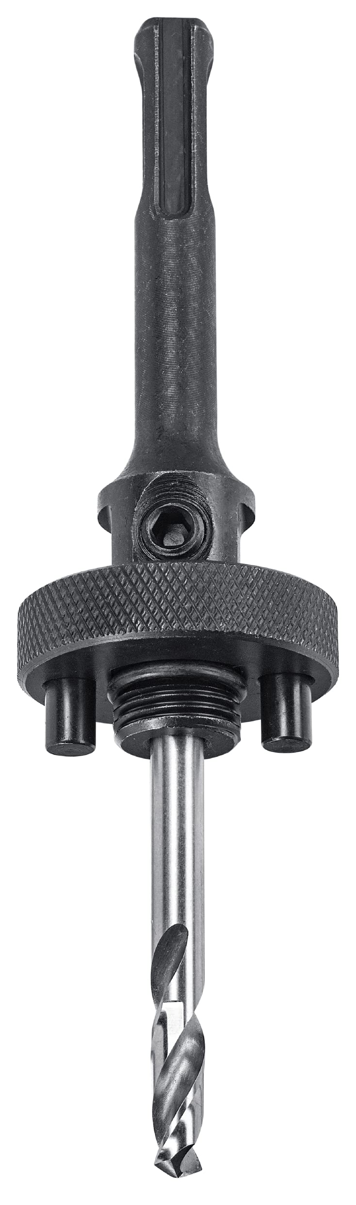 kwb SDS Plus Shank for HSS Bi-Metal Hole Saws, 5/8''-18 UNF Thread, with HSS Center Drill, Compatible with Einhell TE-RH 32 E Rotary Hammer