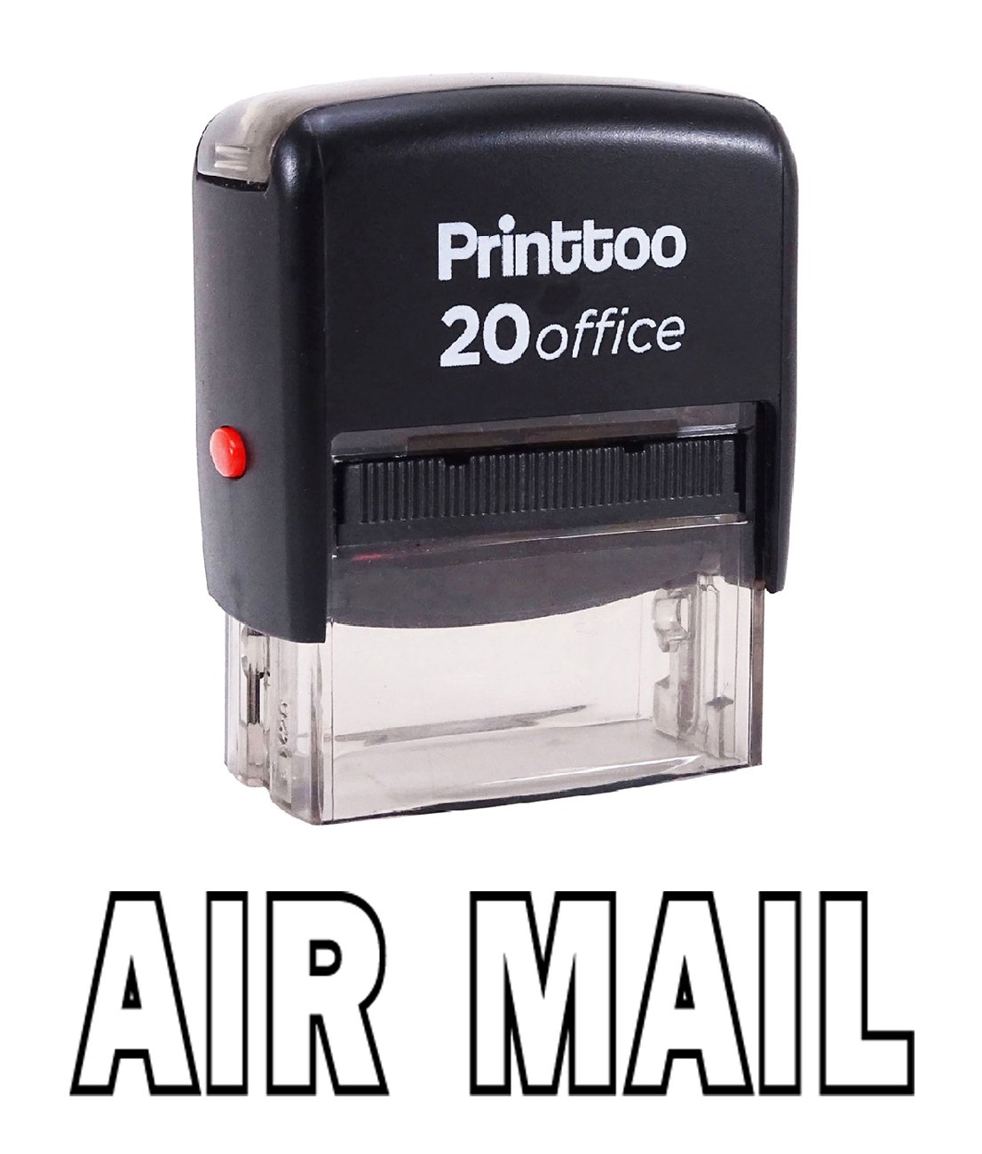 Printtoo Self Inking Rubber Stamp Office Stationary AIR Mail Custom Stamp-Black