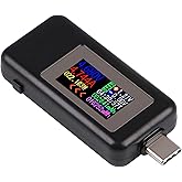 ICQUANZX Type-C USB Tester USB Power Meter, USB C Voltage Tester Multimeter 0-5A 4-30V Current Meter Tester, USB-C Charger Te