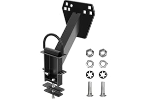 Jorohiker Stake Pocket Spare Tire Carrier,Spare Tire Mount Bracket for Trailer with D-Ring,Fits Most 4 & 5 & 6 & 8 Lugs Wheels on 4", 4.5", 4.75", 5", 5.5",6" or 6.5" Bolt Patterns