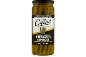Collins Gourmet Pickled Asparagus Cocktail Garnish (16 oz Jar)