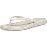 Crocs Women's Miami Round Toe Flip Flops | Flexible Straps | 360 Degree Comfort | Croslite Foam Footbed