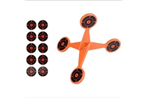 Spinning Shooting Target, Thickened Flip Roller with 10 Sheets of Splash Target Paper, Automatically Flips and Resets High Ca