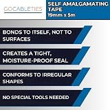 Gocableties Self Amalgamating Tape 19mm x 5m Black Waterproof view 6