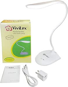 Amazon.com: ViviLux LED Desk Lamp, rechargable, for sewing & crafts