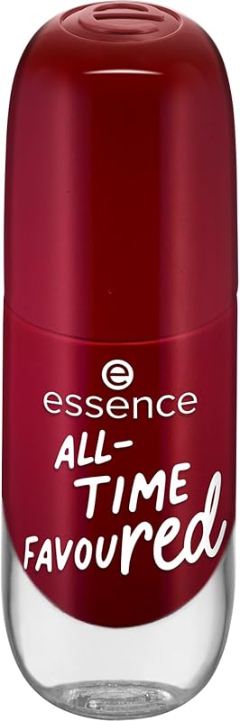 essence gel nail colour, Nagellack, Nr. 14, Rot, langanhaltend, Expressergebnis, schnelltrocknend, glänzend, acetonfrei, vegan, ohne Mikroplastikpartikel, ohne Konservierungsstoffe, 1er Pack (8ml)
