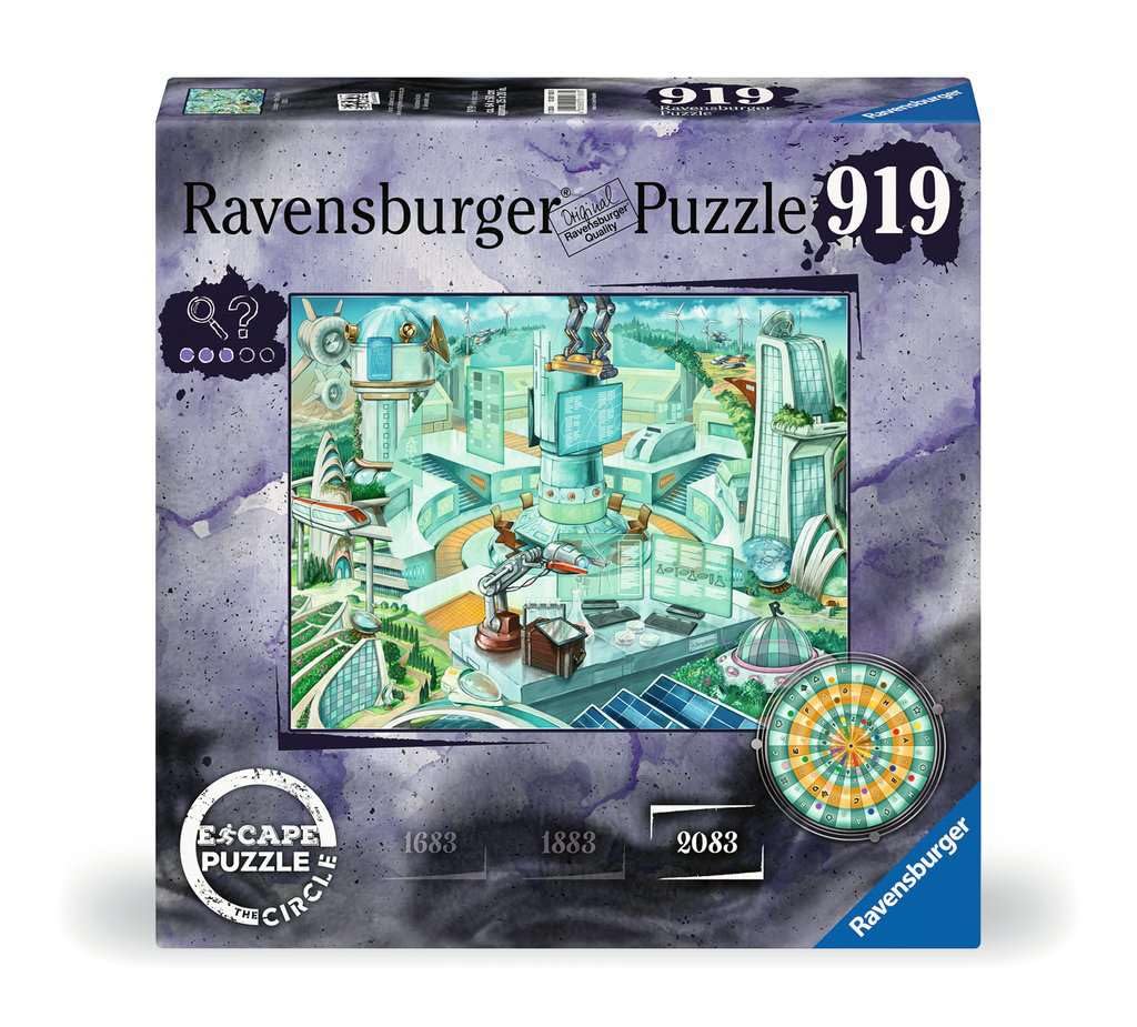 Ravensburger 12001183 Escape The Circle 2D Puzzle, Multicoloured