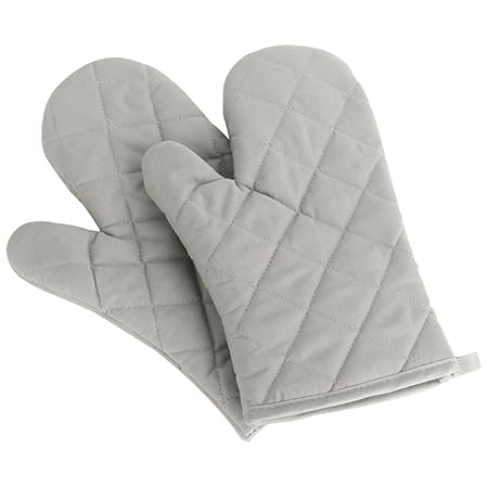 Panegy Hitzebeständig Ofenhandschuhe Verdickte Hitzeresistente Topfhandschuhe Topflappen Backhandschuhe, Baumwolle, 1 Paar Gr