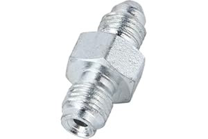 Brake Fitting Adapter, HAF01, Metal 3AN Male to 3/8-24 Inverted Flare Adapter Fitting for 3/16in Brake Line