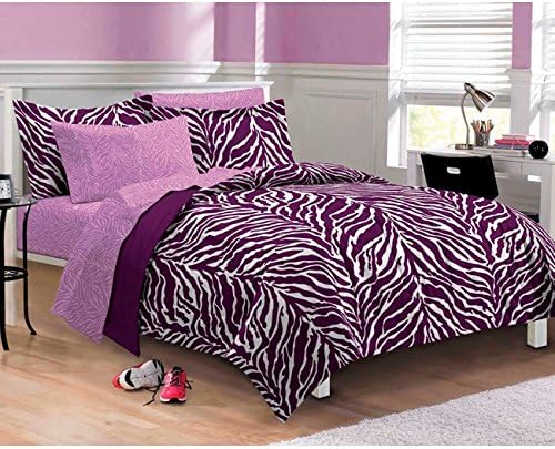 girls zebra bedding