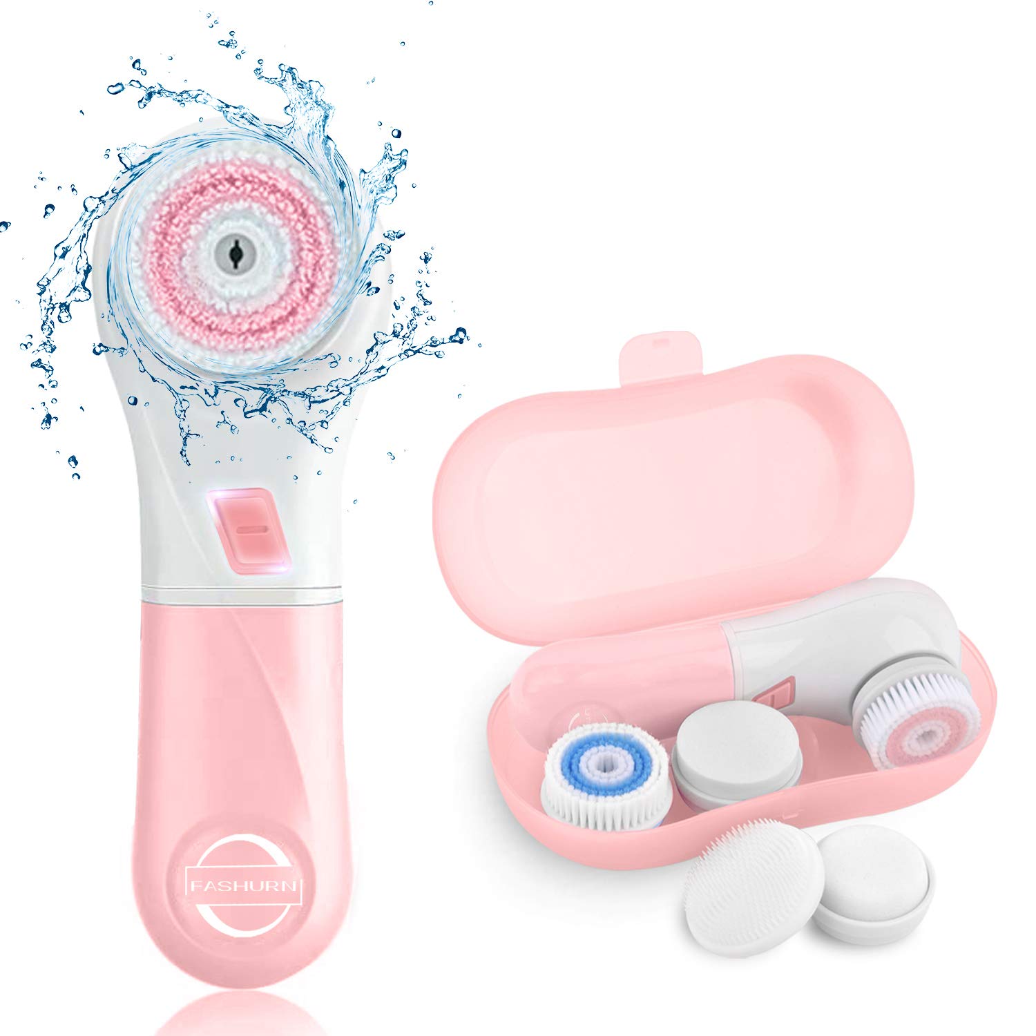 electric facial cleansing brush set