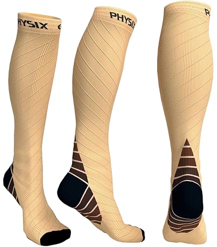 Bas,Chaussettes de Compression pour femmes et hommes, pour infirmières, oedème médical, diabète
