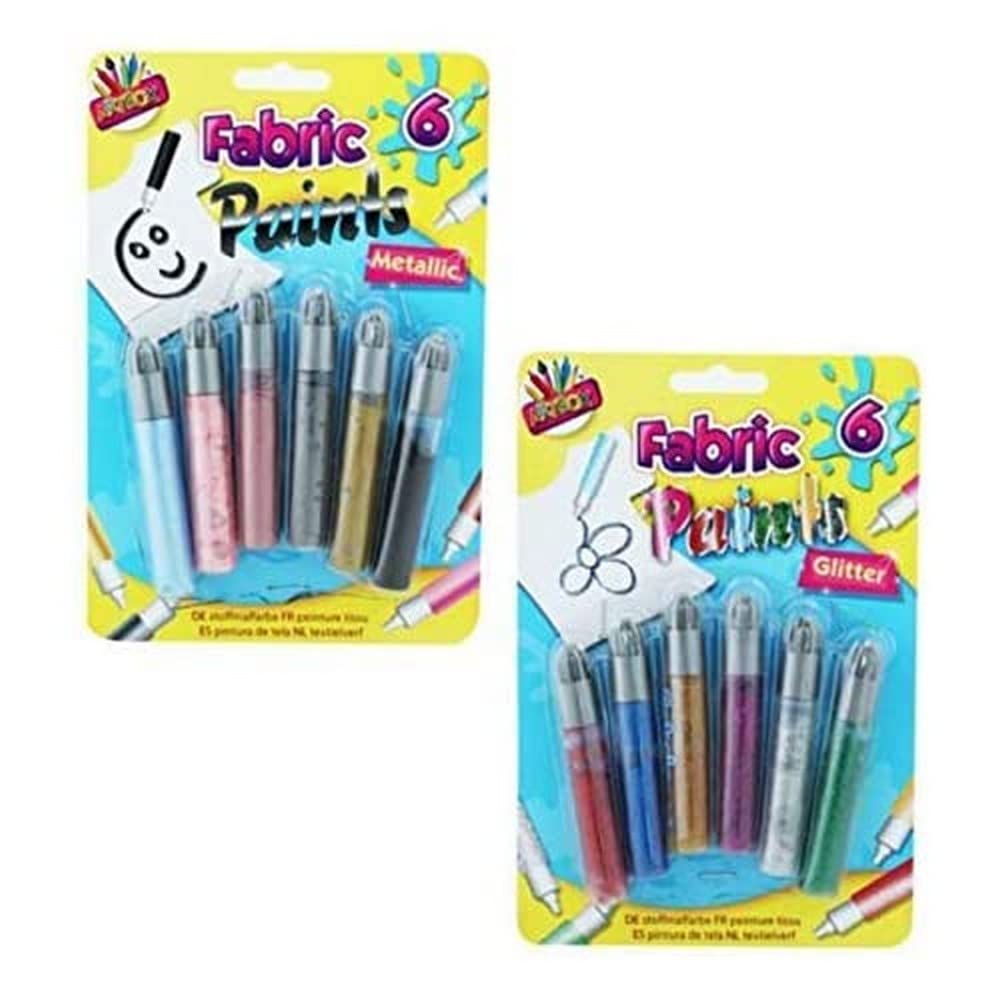 THE ART BOXArtbox, Assorted ,Assorted, 6834 Glitter Fabric Paint