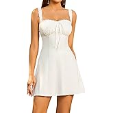 EYNMIN Summer Mini Dress Sleeveless Lace Sweetheart Neckline A Line Graduation Dresses for Women 2026 Short Sundress