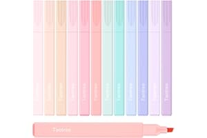 TAOTREE Aesthetic Cute Highlighters Assorted Colors, 12Pcs Bible Highlighters and Pens No Bleed, Chisel Tip Pastel Markers Pens Set for Journaling College School Supplies Preppy Stuff Office Desk Accessories