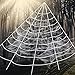 Hely Cancy Halloween Decorations,Giant Spider Web with Super Stretch Cobweb and 30 Mini Spiders Set for Halloween Party Supplies Yard Halloween Outdoor Decor Haunted Decoration,23×19 Feet