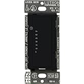 Lutron Maestro Countdown Timer Switch for Fans and Lights, Timer Switch for Lights, 3A/150-Watt LED Bulbs, Single-Pole/Multi-Location, MA-T51MN-BL, Black