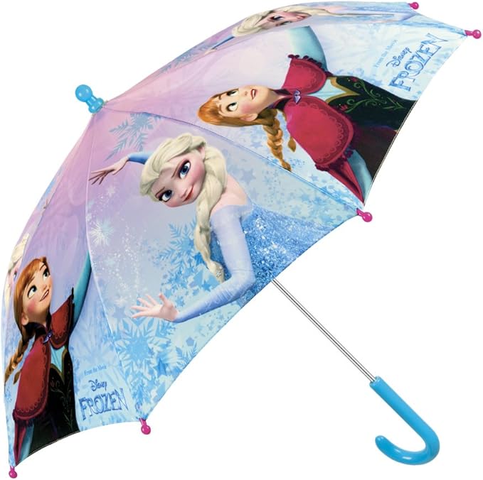 Disney Frozen Kids Umbrella Stick Umbrella Girls with Anna and Elsa