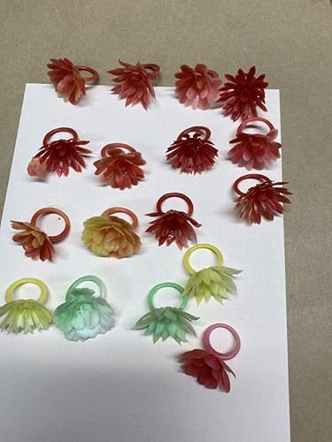 Amazon Co Jp 大量 当時もの 指輪 リング フラワー 花 昭和のおもちゃ レトロ 駄菓子屋 おもちゃ 昭和レトロ 当時物 D ホビー 通販