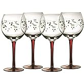 Pflatzgraff Winterberry Wine Goblets, Set Of 4, Clear, 13 fluid ounces