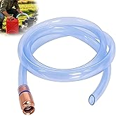 Wadoy 3/4" Siphon Hose 6FT Shaker Siphon Pump for Gasoline Water Transfer | Lead-Free Copper Valve, Self-Priming, No Pump or Mouth Suction, Transfers Fuel and Diesel for Cars, Boats and Equipment