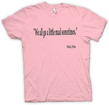 T Shirt Femme Psychose Film Citation Hitchcock 38 M Rose Clair Amazon Fr Vetements Et Accessoires