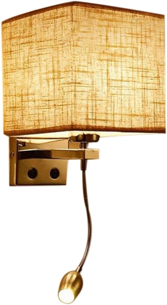 lzn Modern LED Wall Lamp/Light with Flexible Spotlight,Shades, White / Warm White, Tow Buttons Control, for Home Decor, Bedside, Reading