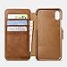 ICARER Detachable Genuine Leather Wallet Case [Detachable Folio] Flip Folio Book Cover with Card&Cash Slots Kickstand
