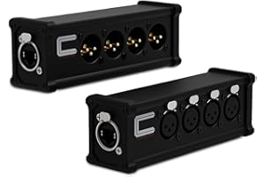 COLUBER CABLE XLR Snake 4 Channel Audio Over Ethernet - DMX Snake XLR Over Ethernet RJ45 Audio Snakes