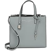 Marc Jacobs The Grind Mini Coated Leather Crossbody (Rock Grey)