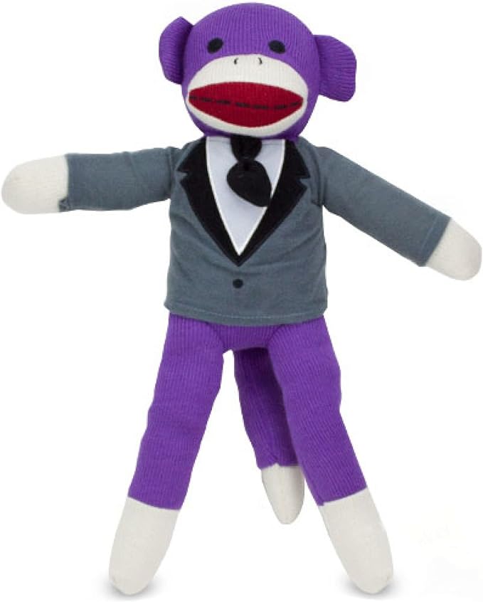 purple sock monkey