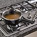 Ecolution Artistry Nonstick Sauce Pan, Easy To Clean, Comfortable Handle, Even Heating, Dishwasher Safe Pots and Pans, 3-Quart, Black