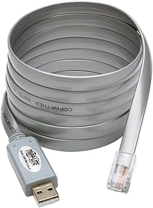 Tripp Lite USB to RJ45 Cisco Serial Roll over Cable USB Type A RJ45 M/M 6 ft (U209-006-RJ45-X),Black