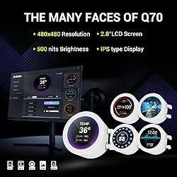 SAMA Q70 360mm AIO Liquid CPU Cooler with 2.8" IPS