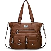 KL928 Large Purses for Women Shoulder Bag Tote Handbags Stylish Vegan Leather Hobo Bags Ladies, A-Black-4 | Large, Purses, Stylish, Ladies, Large, Purses