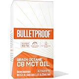 Brain Octane Premium C8 MCT Oil Single Serve Packets from Non-GMO Coconuts, Flavorless, 14g MCTs, Bulletproof Keto Supplement