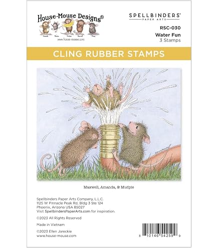 Spellbinders Grand Ensemble Tampons Caoutchouc House Mouse Everyday - Créations Artisanales