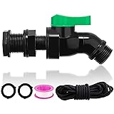 Plastics Rain Barrel Spigot Kit High Flow Valve