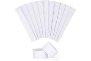 PONNOR 550PCS Money Bands for Cash Blank White Cash Bands Self Adhesive Currency Straps for Bill Wrappers Cash Organizer