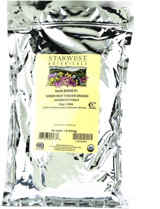 Starwest Botanicals Organic Ginger Root Powder, 1 Pound: Health & Personal Care