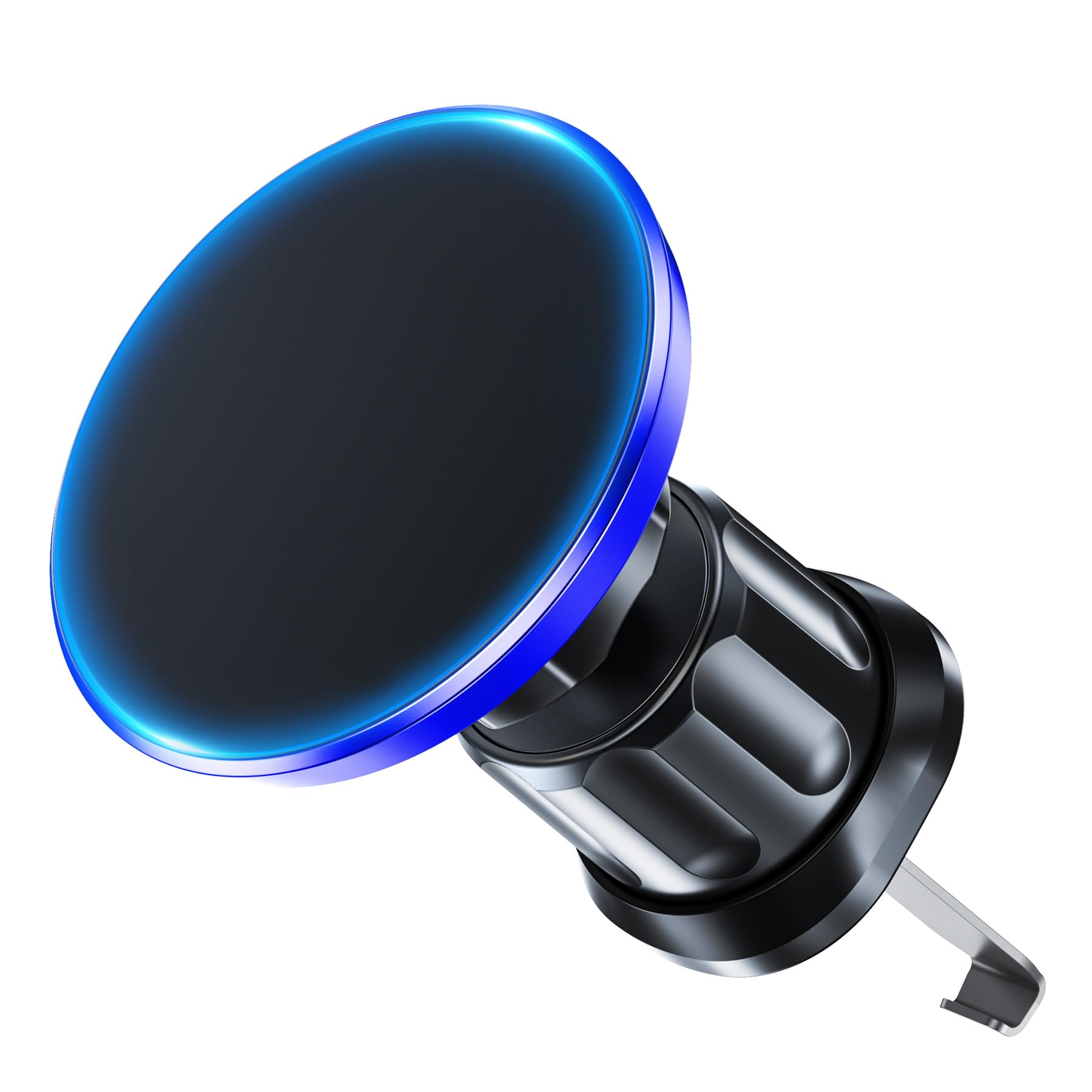 BHHB Magnetic Mobile Phone Holder Car, 360° Rotatable Mag-Safe Car Holder, Ventilation Car Mobile Phone Holder, Magnetic, Strongest Adhesion for iPhone 15/14/13/12 Series, Blue