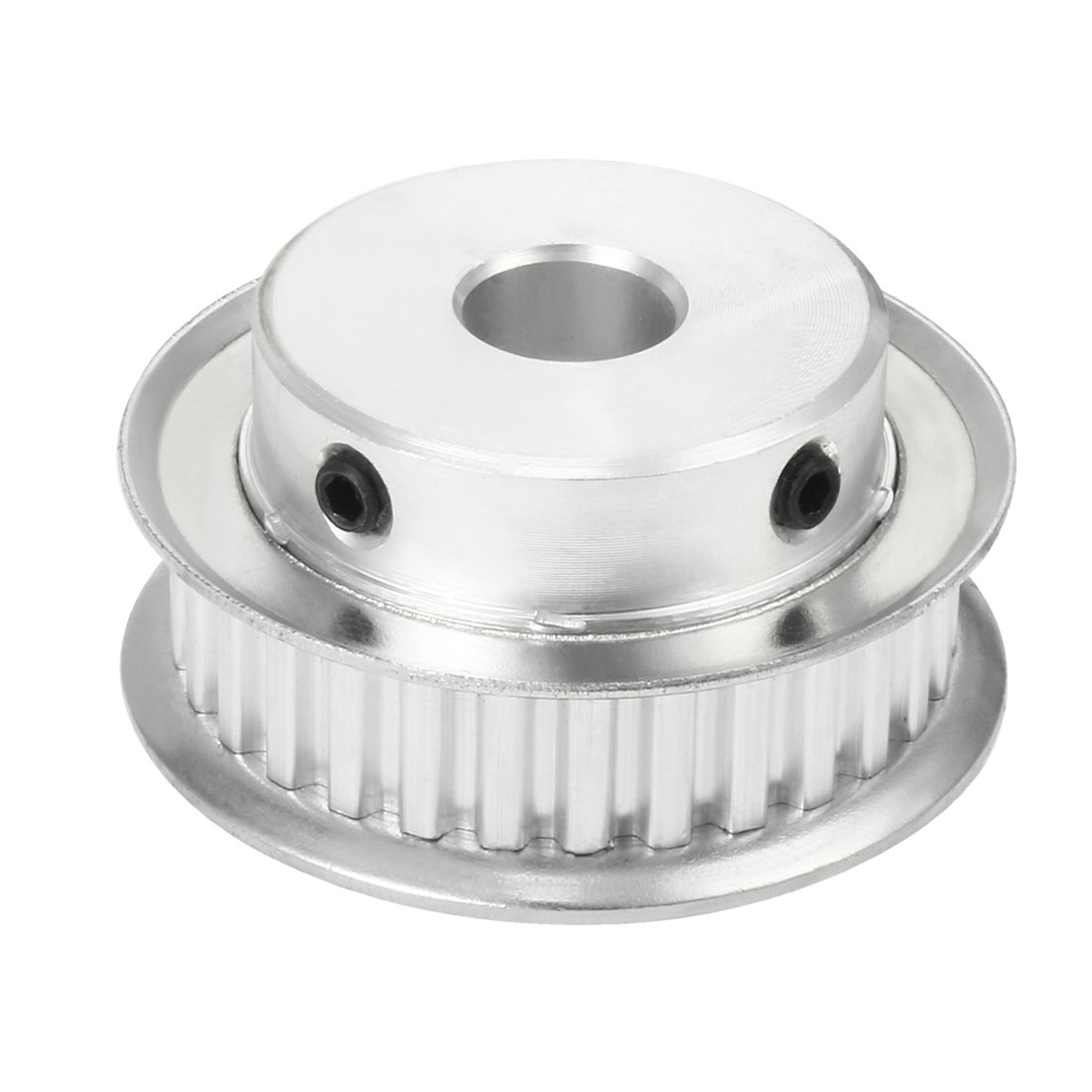 sourcing map Aluminum 30 Teeth 12mm Bore 5.08mm Timing Belt Pulley for 10mm Belt