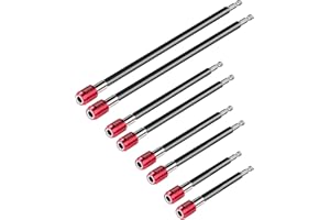 Drill Bit Extension Set, 8PCS Magnetic Drill Screwdriver Bit Holder Bar Chuck Adapter Extender 1/4 inch Hex Quick Release Bit