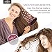 Anjou Hair Straightener Brush with Anion Hair Care Electric Ceramic Heating Straightening Brush