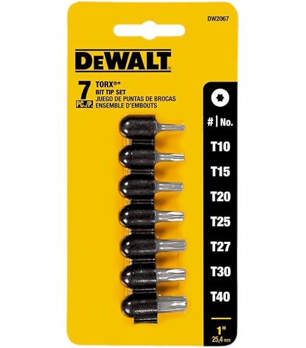 DEWALT DW2067 Torx Insert Bit Set, 7-Piece - Screwdriver Bit Sets
