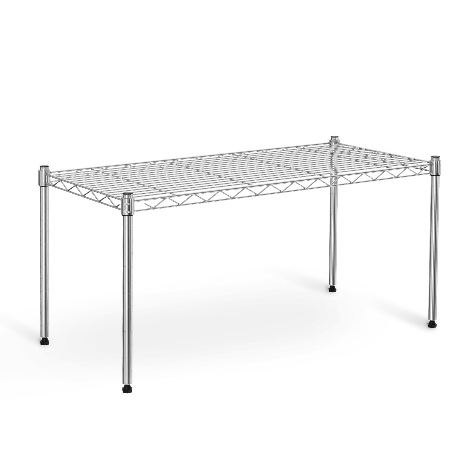 Simple Deluxe 1-Tier Shelving Units, 29.92" W x 13.78" D x 14.96" H Steel Wire Rack Storage Shelving Organizer, Chrome Image Simple Deluxe 1-Tier Shelving Units, 29.92" W x 13.78" D x 14.96" H Steel Wire Rack Storage Shelving Organizer, Chrome Image
