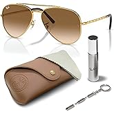 Ray-Ban RB3625 NEW AVIATOR Pilot Shaped Sunglasses for Men & Women with Official RAYBAN Eyewear Kit